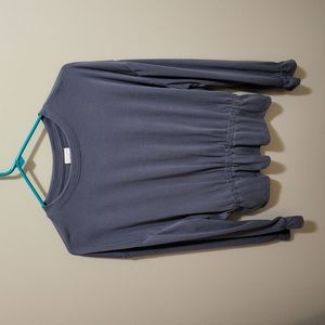 Gray and black striped, never worn, lightweight.